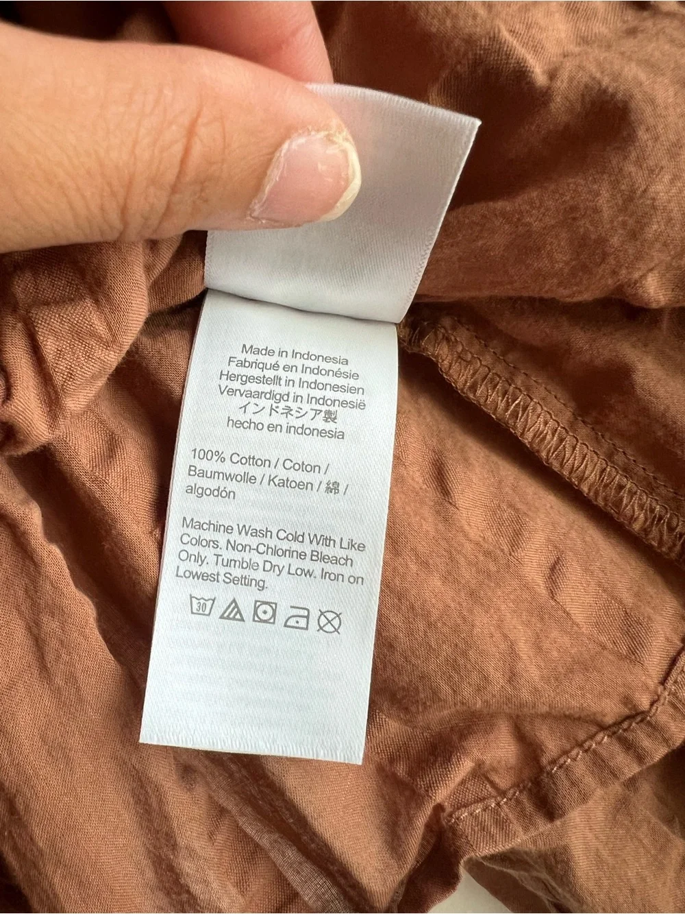 J. Crew Rust Long-Sleeve Smocked Peplum Blouse